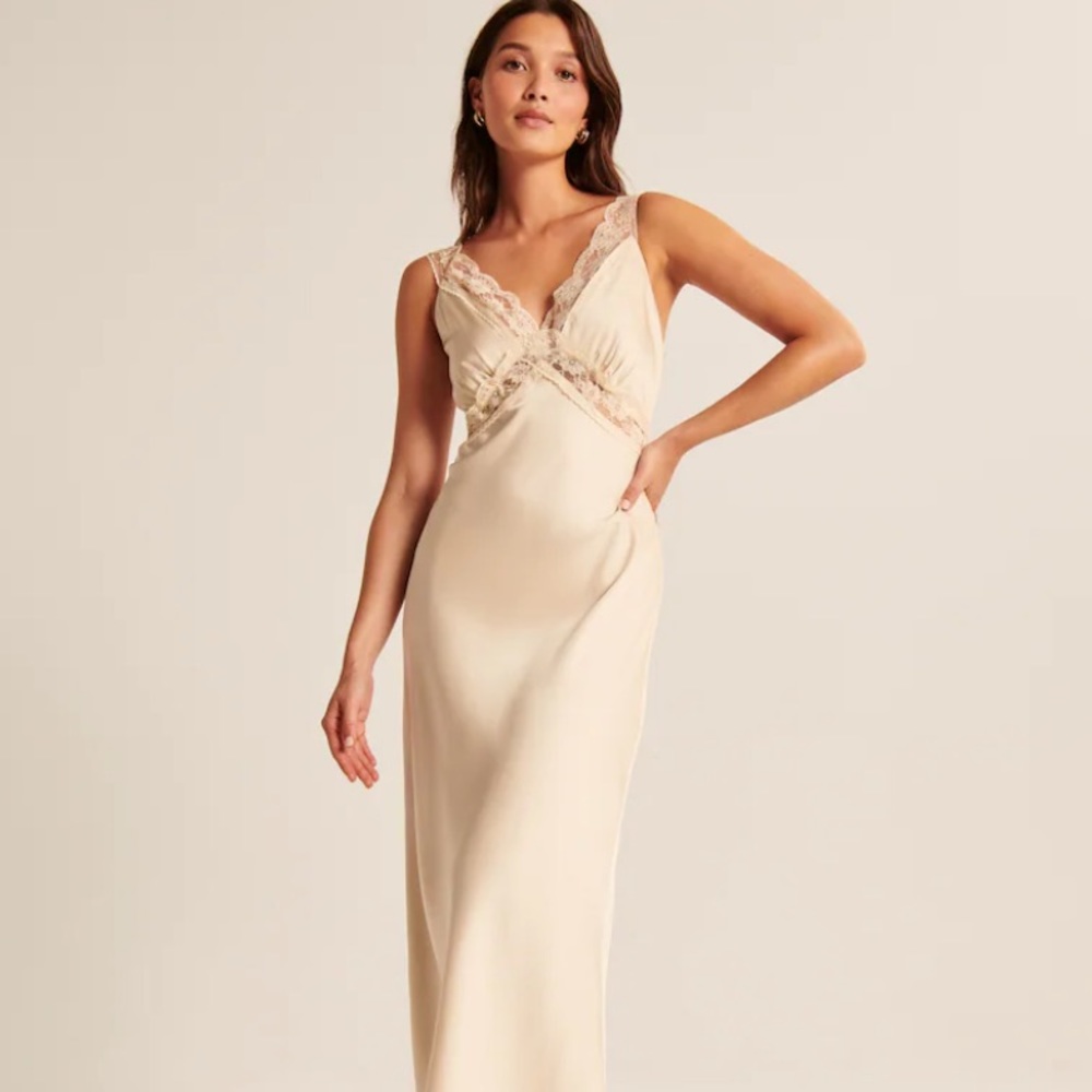 Abercrombie Satin Slip Dress